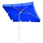 Parasol Ibiza Acier / Polyester Blanc Bleu 180 x 120cm