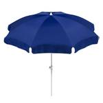 Sonnenschirm Ibiza Stahl/Polyester - Weiß/Blau - Durchmesser: 240 cm