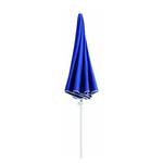 Parasol Ibiza staal/polyester wit/blauw staal/wit polyester/blauw diameter: 240cm
