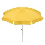 Parasol Ibiza staal/polyester wit/goudgeel diameter: 200cm