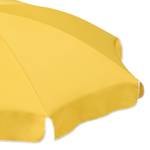 Sonnenschirm Ibiza Stahl/Polyester - Weiß/GoldGelb - Durchmesser: 200 cm