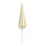 Parasol Ibiza Acier / Polyester - Blanc / Naturel - 240cm