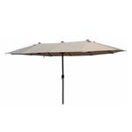 Parasol Key West aluminium/antracietkleurig polyester/natuurkleurig