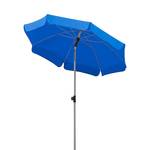 Parasol Micco I staal/polyester - zilverkeurig/royaal blauw