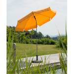 Parasol Micco II staal/polyester zilverkeurig/mandarijnkleurig