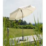 Parasol Micco II staal/zilverkleurig polyester/natuurkleurig