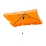 Parasol Micco III staal/zilverkleurig polyester/mandarijnkleurig