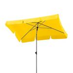 Parasol Micco III staal/zilverkleurig polyester/citroenkleurig