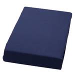 Drap-housse Domoline Tissu mélangé - Bleu foncé - 150 x 200 cm