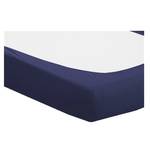 Drap-housse Domoline Tissu mélangé - Bleu foncé - 90-100 x 200 cm