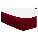 Hoeslaken Domoline textielmix - Rood - 90-100x200cm