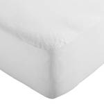 Spannbetttuch Molton wasserdicht Baumwolle/Polyethylen/Polypropylen - Weiß - 140 -150x200 cm