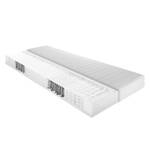 Set économique Sun Expres Matelas à ressorts bombés ensachés et sommier lattes gris argent (non réglable) - 120 x 200cm