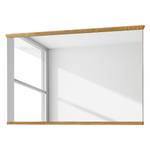 Miroir Pablillo II Imitation chêne Bianco - Largeur : 126 cm