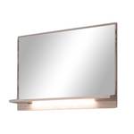 Specchio lorica quercia di sonoma chiara / color crema-bianco lucido chiara/color con illuminazione