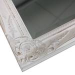 Specchio Varela I Parzialmente in legno massello di paulonia - Bianco