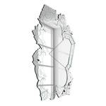 Spiegel Venice Crack Glas - 142 x 207 x 6 cm