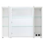 Armoire de toilette Adamo I Blanc brillant / Blanc - Largeur : 96 cm - Avec éclairage