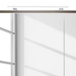 Spiegelkast Adamo I Eiken rookzilver look - Breedte: 96 cm - Met verlichting