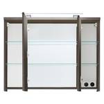 Spiegelkast Adamo I Eiken rookzilver look - Breedte: 96 cm - Met verlichting