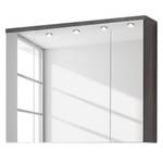 Spiegelkast Adamo I Eiken rookzilver look - Breedte: 96 cm - Met verlichting