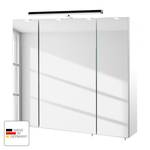 Spiegelkast Alba (inclusief verlichting) Wit - Breedte: 80 cm