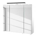 Spiegelkast Alba (inclusief verlichting) Wit - Breedte: 80 cm