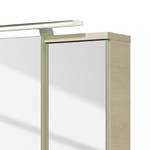 Armoire de toilette Fresh Line (avec écl Imitation pin Ida clair / Blanc brillant - Largeur : 75 cm