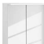 Armoire avec miroir Genf I Blanc brillant - Largeur : 100 cm