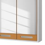 Armoire de toilette Malmö (avec éclairage) - Blanc / Jaune curry - Largeur : 100 cm