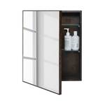 Spiegelschrank Slimline Eiche massiv - Eiche Dunkel