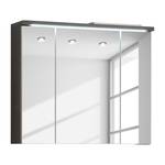 Armoire à miroir Wyntoon Avec éclairage - Imitation orme foncé - Largeur : 80 cm