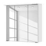 Armoire de toilette Zeehan II Avec éclairage - Blanc - Largeur : 60 cm