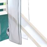 Lit ludique Kasper Goal Pin massif Blanc / Vert Avec tunnel, matelas et sommier