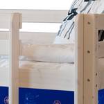 Spielbett Tom (mit Rutsche) Kiefer massiv/Textil - White Wash/Piratos