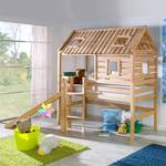 Letto bambini La capanna dello zio Tom con scivolo - Legno massello, oliato