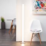 Lampadaire Tube Métal / Matériau synthétique Argenté 1 ampoule