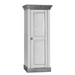 Armoire Bergen Pin massif - Blanc / Gris - Epicéa blanc / Epicéa gris