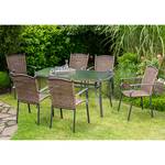 Gartenstuhl Roma I (2er-Set) Aluminium / Polyrattan