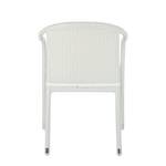 Relaxstoel voor de tuin White Beach (2-delige set) - van wit polyrotan