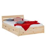 Massief houten bed KiYDOO wood (met lades) - massief grenenhout