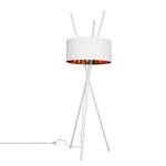 Lampadaire Tripod Aton Tissu / Métal - 1 ampoule - Blanc