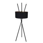 Lampadaire Tripod Aton Tissu / Métal - 1 ampoule - Noir