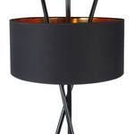 Lampadaire Tripod Aton Tissu / Métal - 1 ampoule - Noir