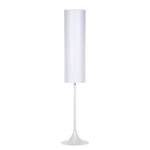 Lampadaire Flute Acier / Tissu Blanc 1 ampoule