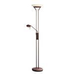 Staande lamp/leeslamp Bruin - 43 x 180 x 43 cm