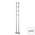 Staande LED-lamp Futura metaal/glas - zilverkleurig