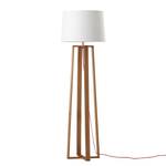 Lampadaire Kabila Frêne massif / Tissu - 1 ampoule