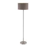 Lampadaire Maserlo Tissu / Acier - 1 ampoule - Noisette - Noisette