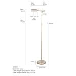 Lampadaire Mexlite 1 ampoule Nickel mat